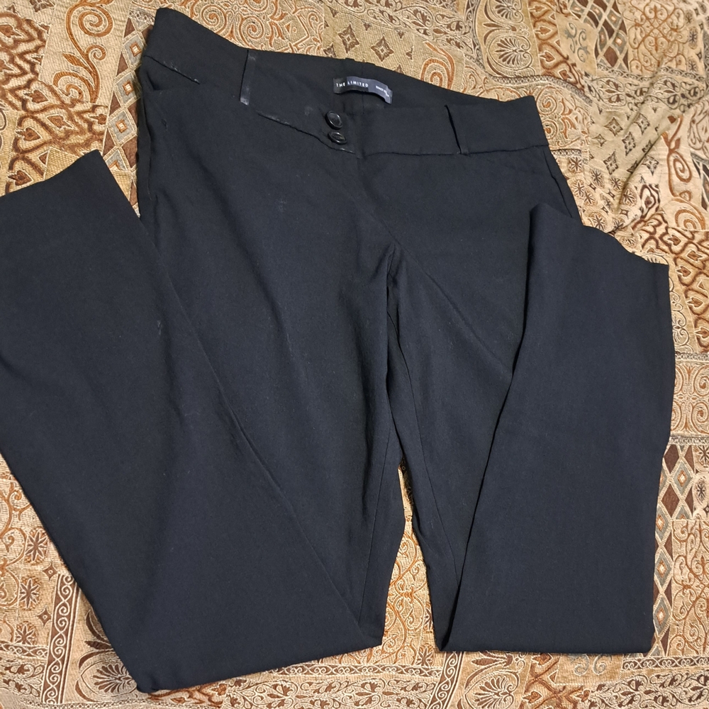 The Limited Black Dress Pants Flat Front Professional
